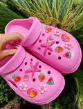 Summer Beach Clog Charms Set - Pink Sweetheart