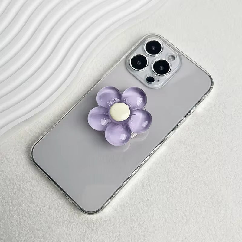 Translucent Flower Phone Grip