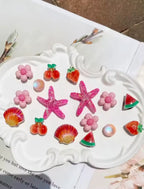 Summer Beach Clog Charms Set - Pink Sweetheart