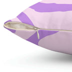 Abstract Lavender Shapes Square Pillow Home Decor Pink Sweetheart