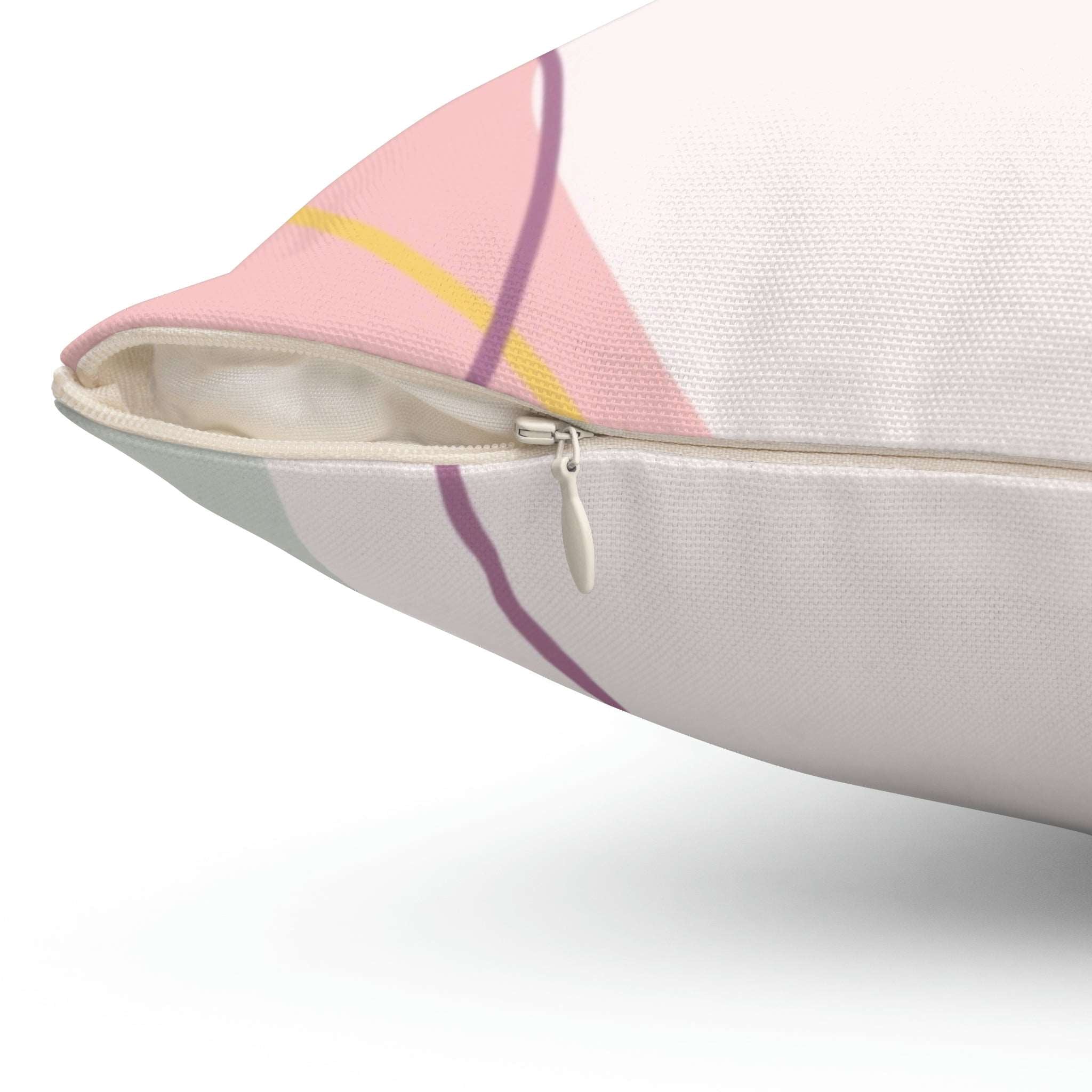 Abstract Square Pillow Home Decor Pink Sweetheart