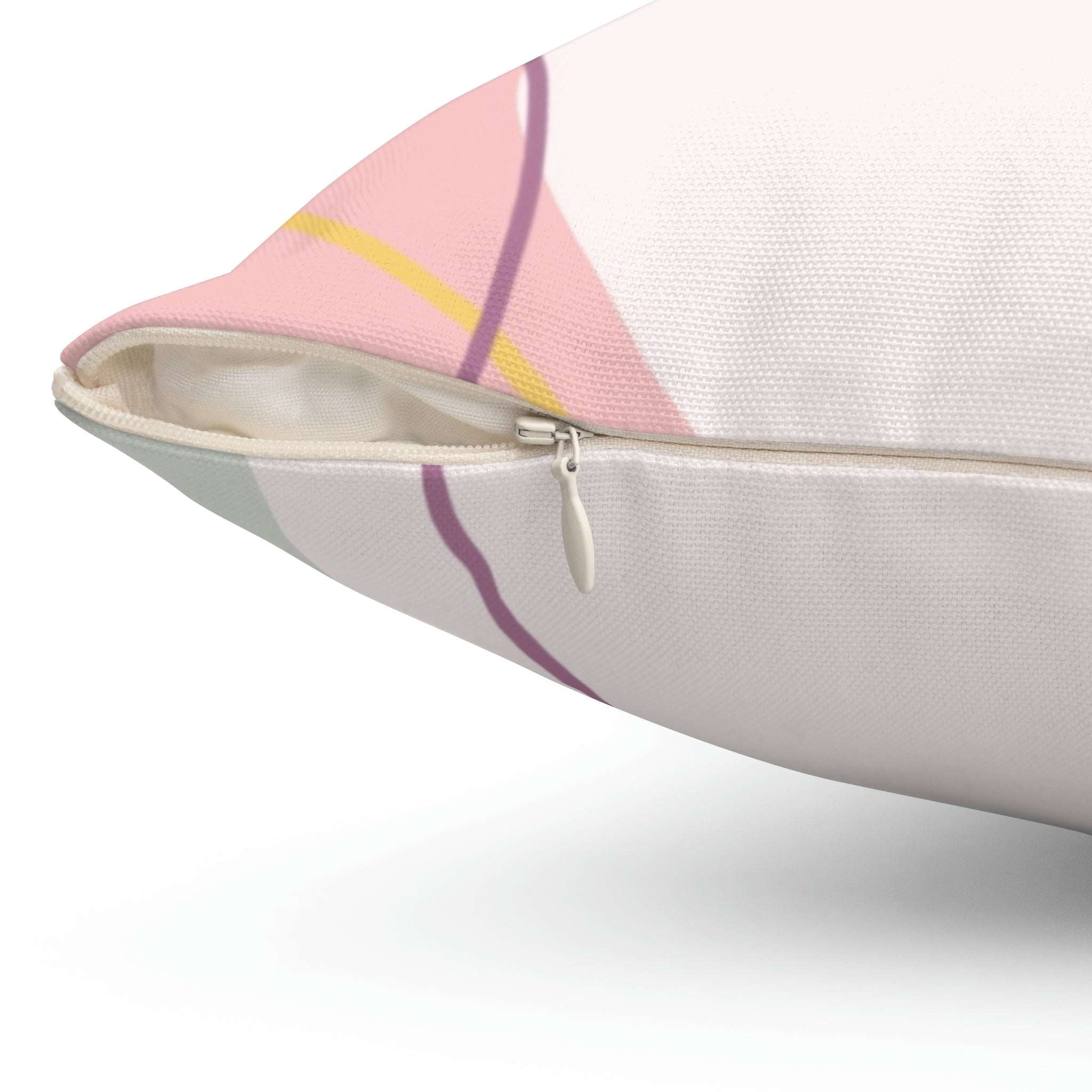 Abstract Square Pillow Home Decor Pink Sweetheart