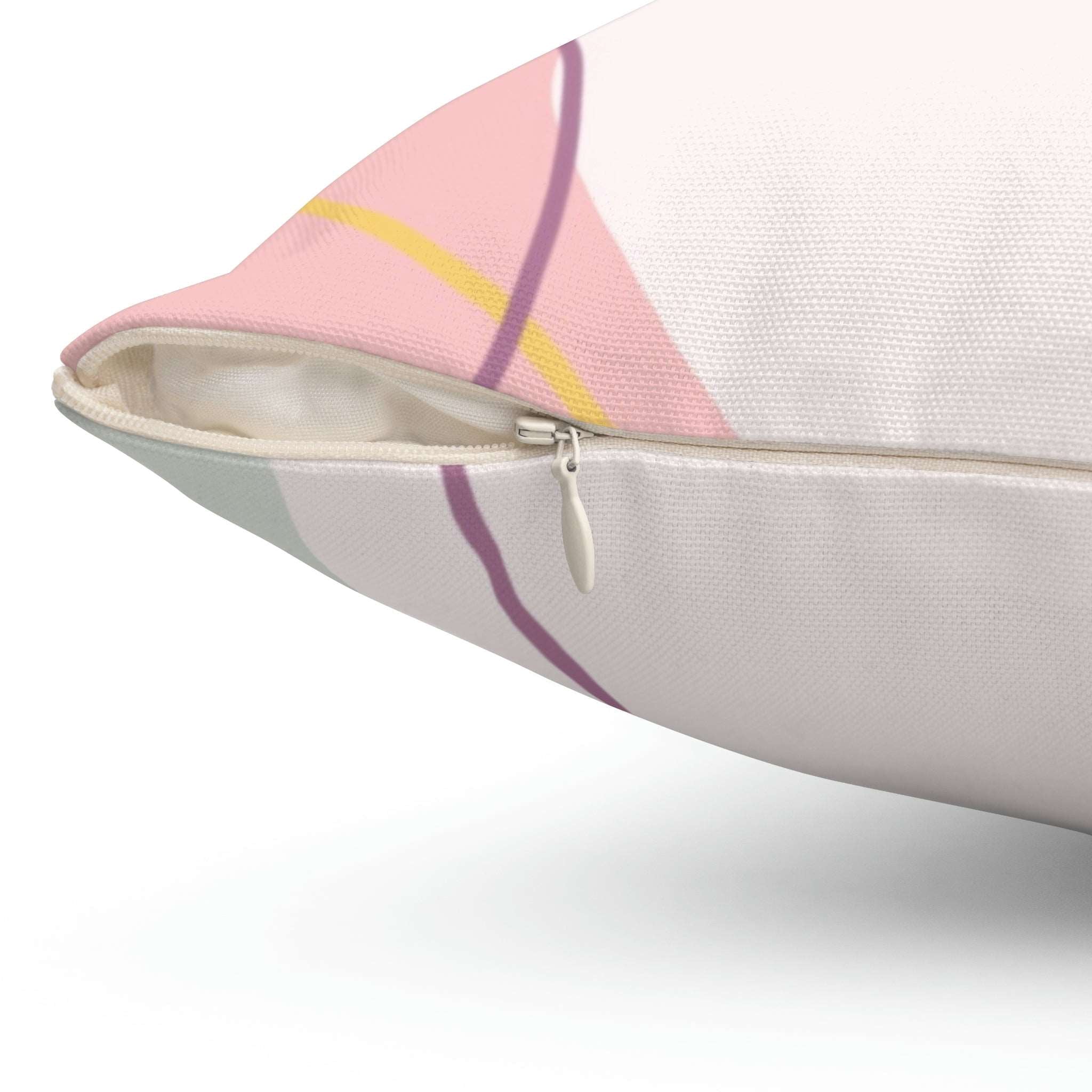 Abstract Square Pillow Home Decor Pink Sweetheart