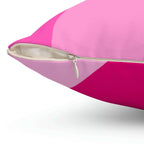 All Shades of Pink Ribbon Square Pillow Home Decor Pink Sweetheart