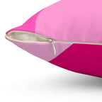 All Shades of Pink Ribbon Square Pillow Home Decor Pink Sweetheart