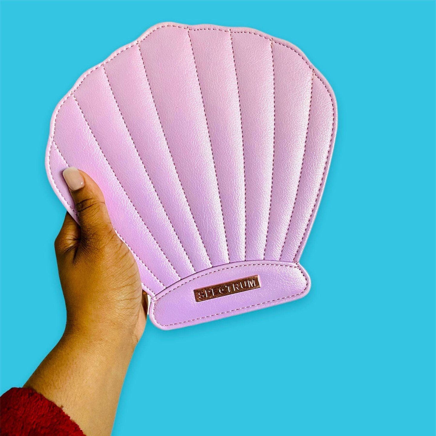 Amethyst Seashell Makeup Brush Case Cosmetic & Toiletry Bags Pink Sweetheart