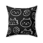 Animal Lover Square Pillow Home Decor Pink Sweetheart