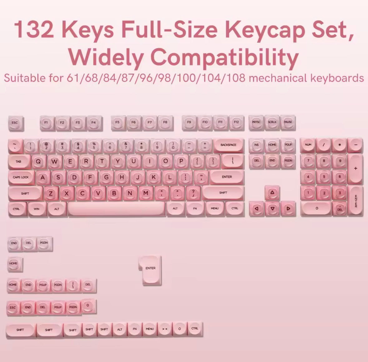 Bubblegum Pink Jelly Keycaps