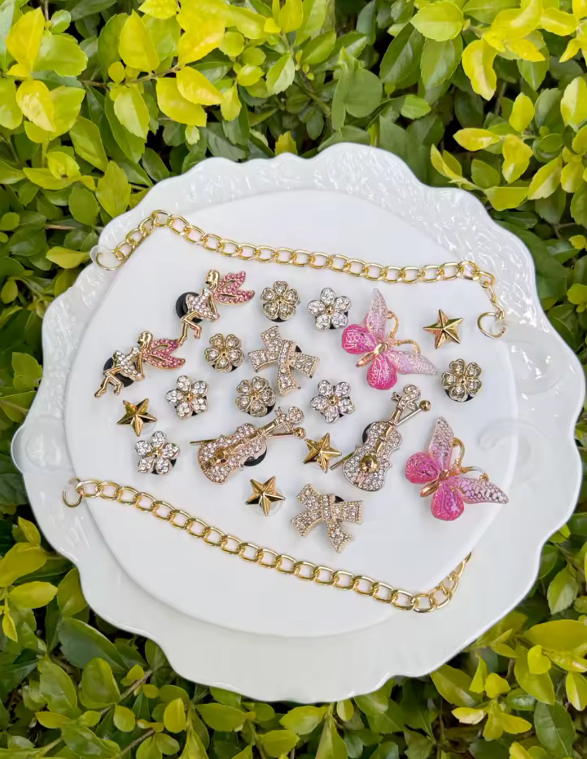 Enchanted Fairy Bling Clog Charms Set
