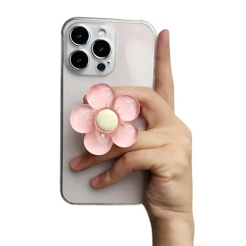 Translucent Flower Phone Grip