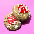 Strawberry Thumbprint Cookie Clicker Fidget Keychain