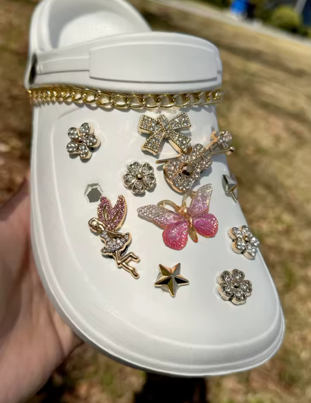 Enchanted Fairy Bling Clog Charms Set