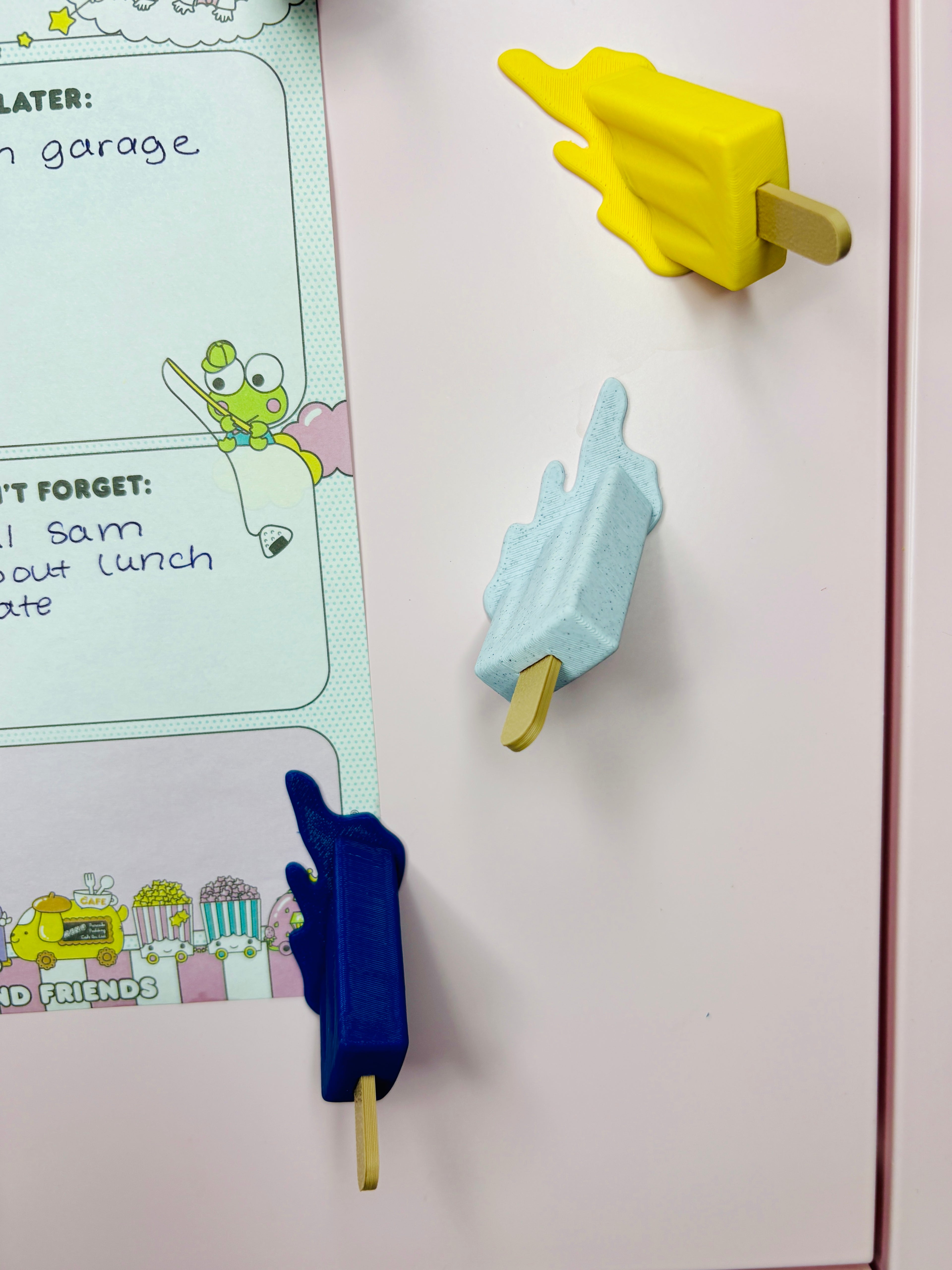 Mini Melting Popsicle Magnets - 6pcs