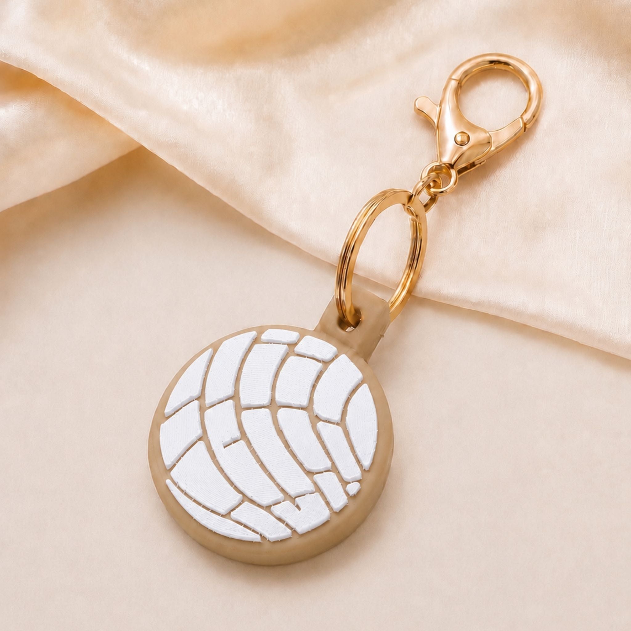 Concha Pan Dulce AirTag Keychain