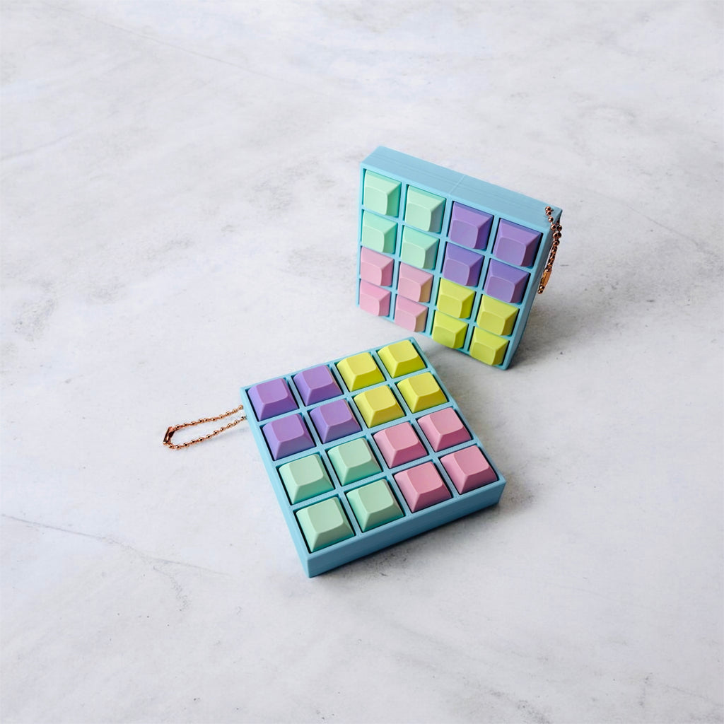 16 Key Multi-Sound Fidget Keychain