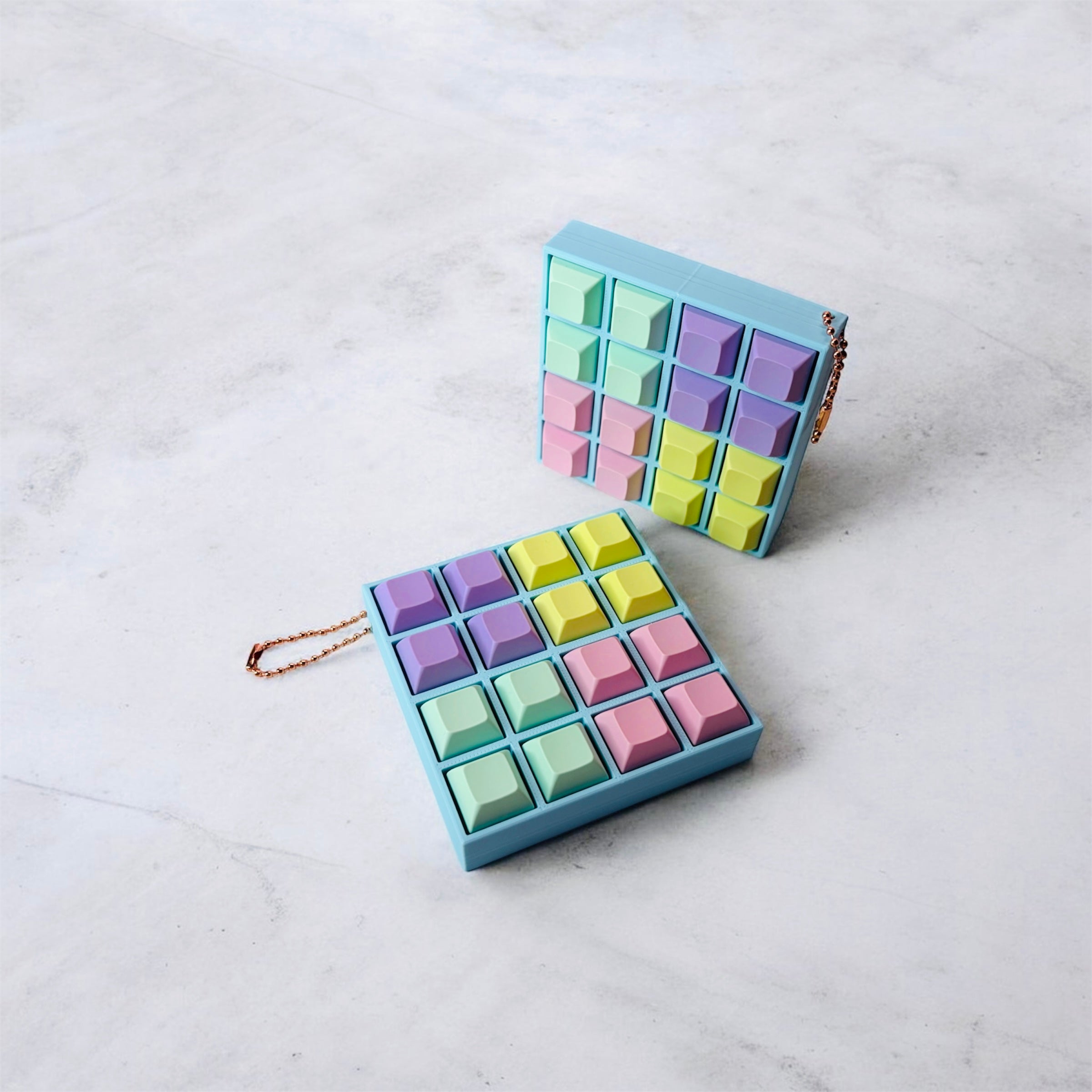 16 Key Multi-Sound Fidget Keychain