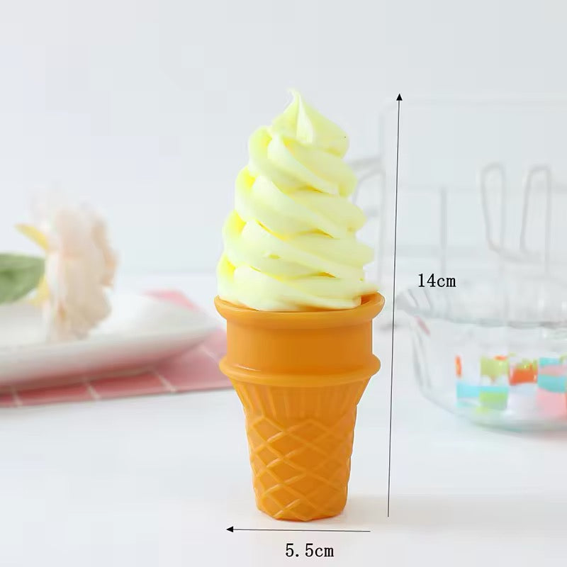 Novelty Swirled Ice Cream Cone Decoration