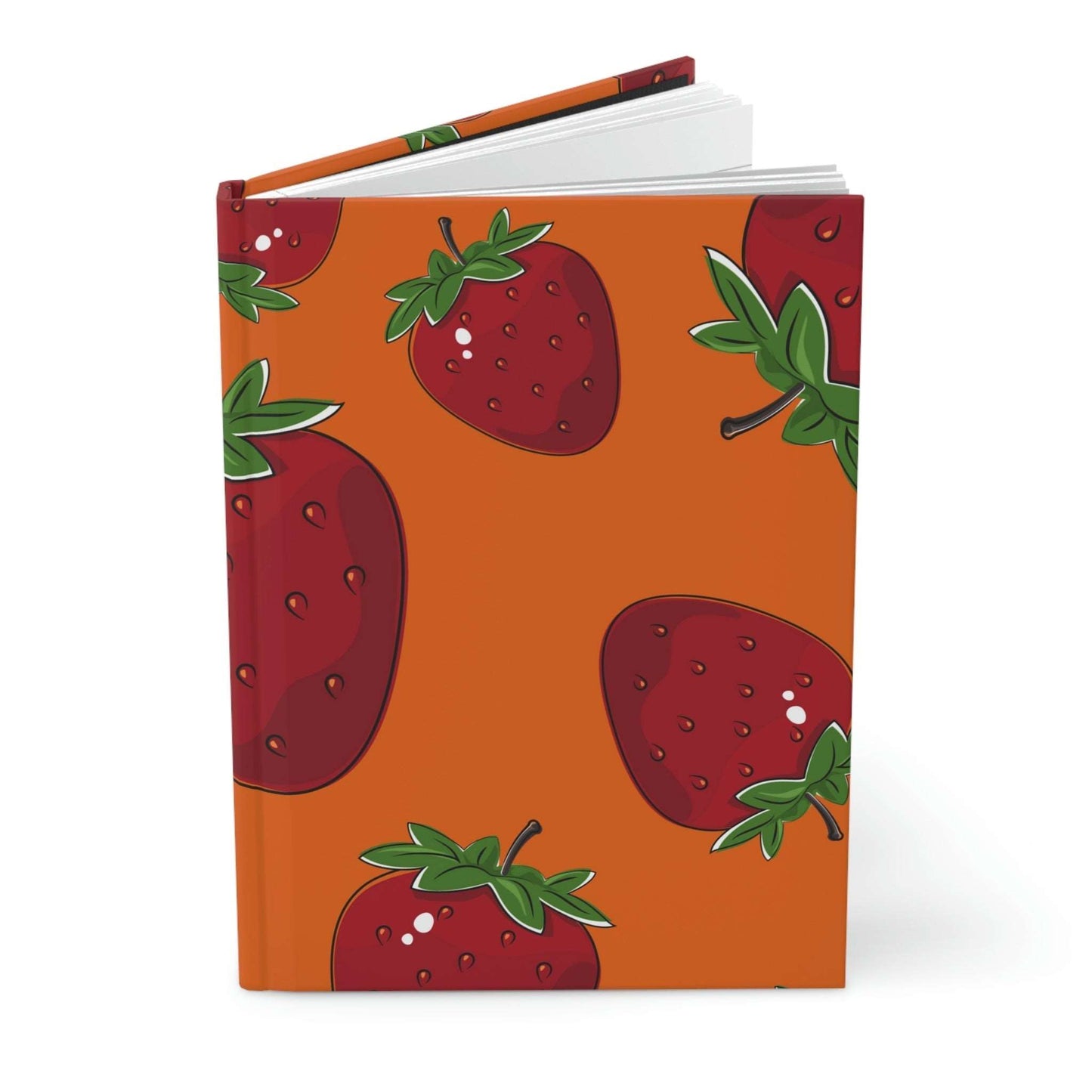 Big Juicy Strawberry Hardcover Matte Journal Paper products Pink Sweetheart