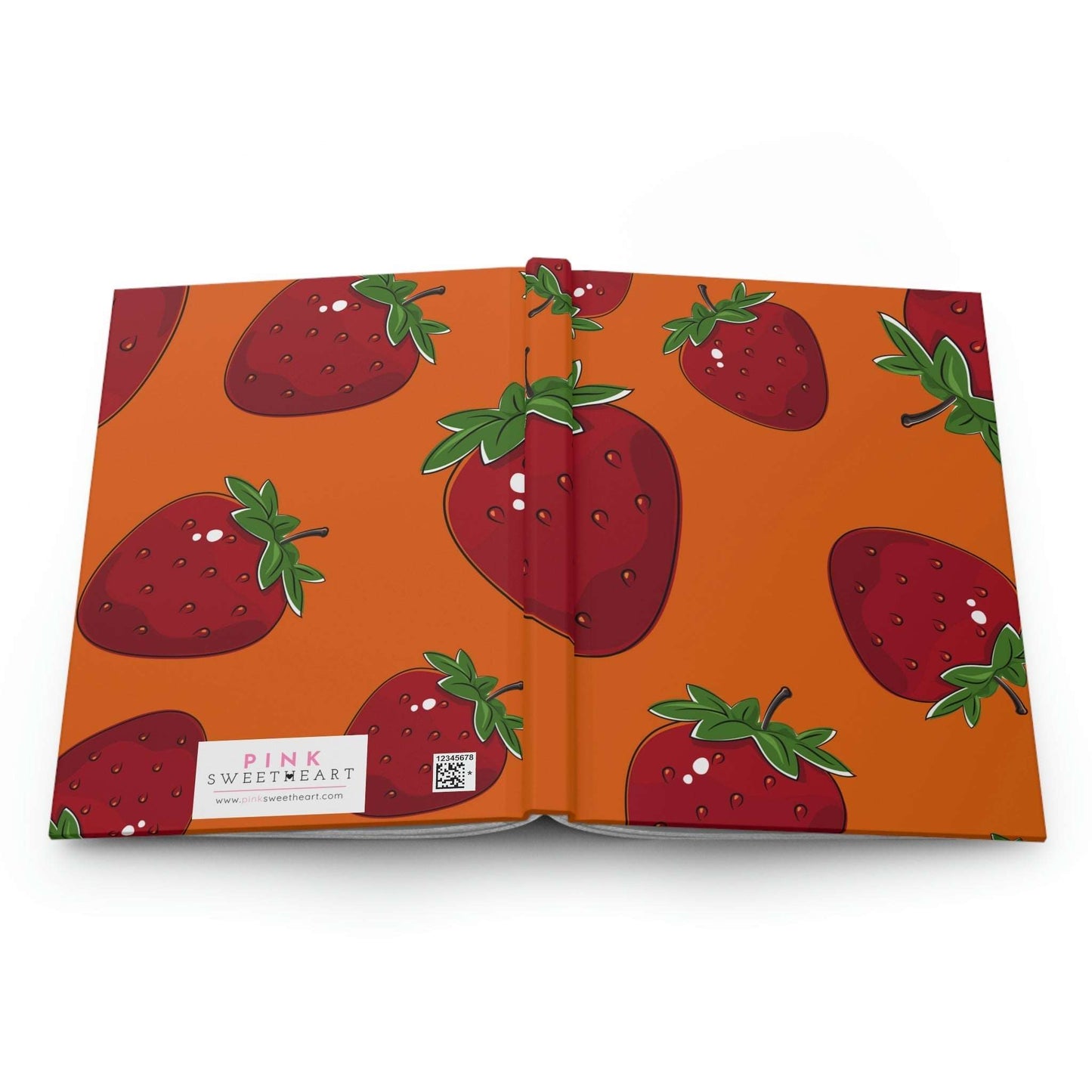 Big Juicy Strawberry Hardcover Matte Journal Paper products Pink Sweetheart