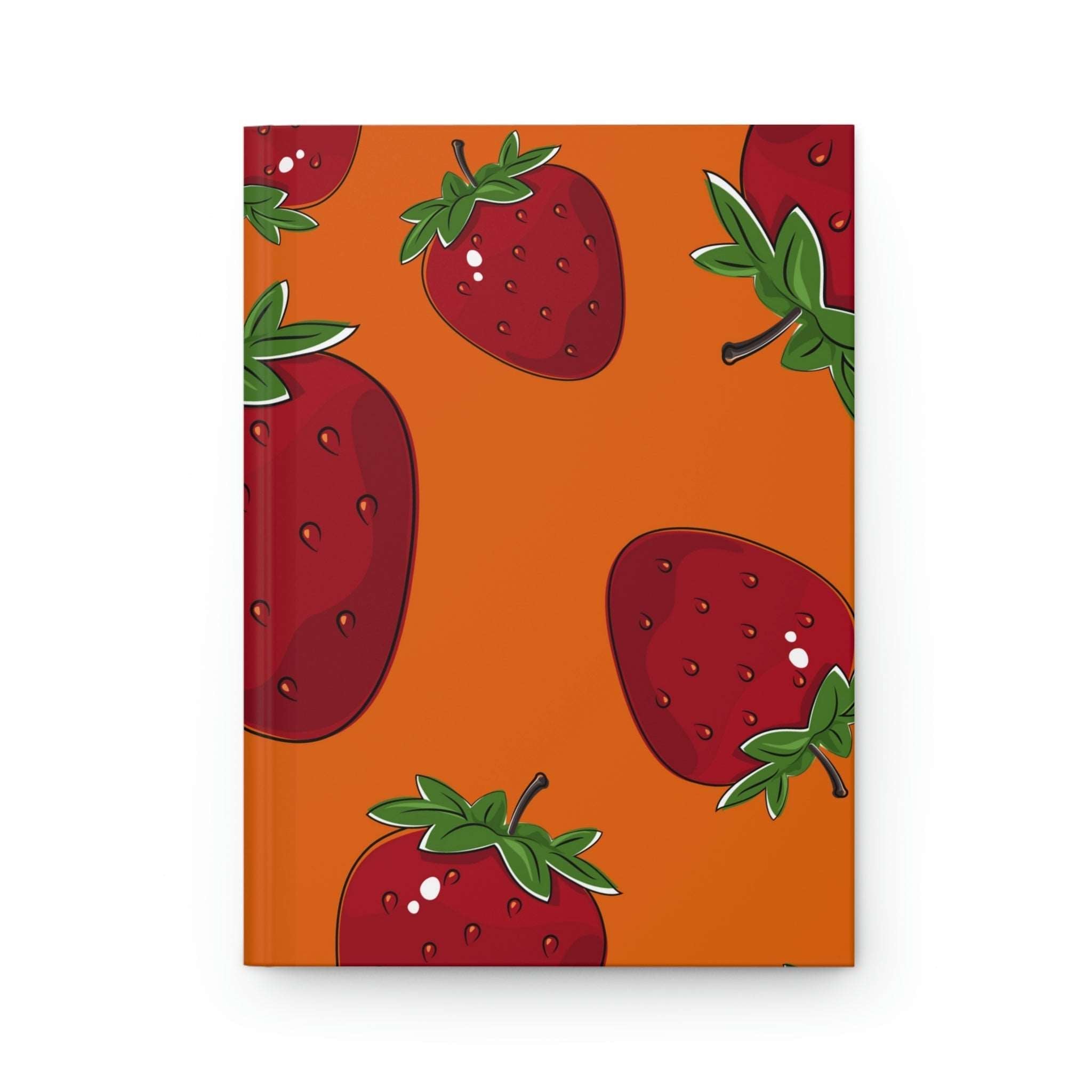Big Juicy Strawberry Hardcover Matte Journal Paper products Pink Sweetheart