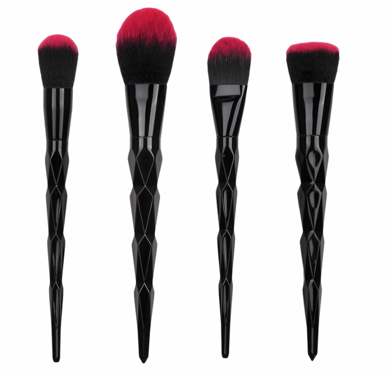 Black Obsidian Ombre Makeup Brush Set Makeup Brushes Pink Sweetheart