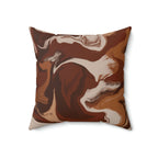 Brownie Mix Square Pillow Home Decor Pink Sweetheart