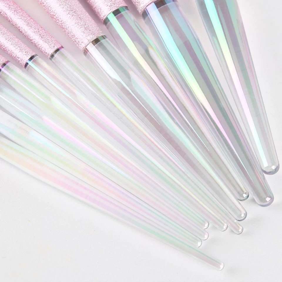 Bubble Princess Holo Iridescent Makeup Brushes Makeup Brushes Pink Sweetheart