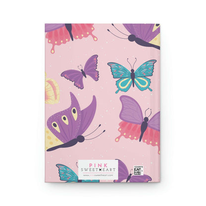 Butterfly Dreams Hardcover Matte Journal Paper products Pink Sweetheart