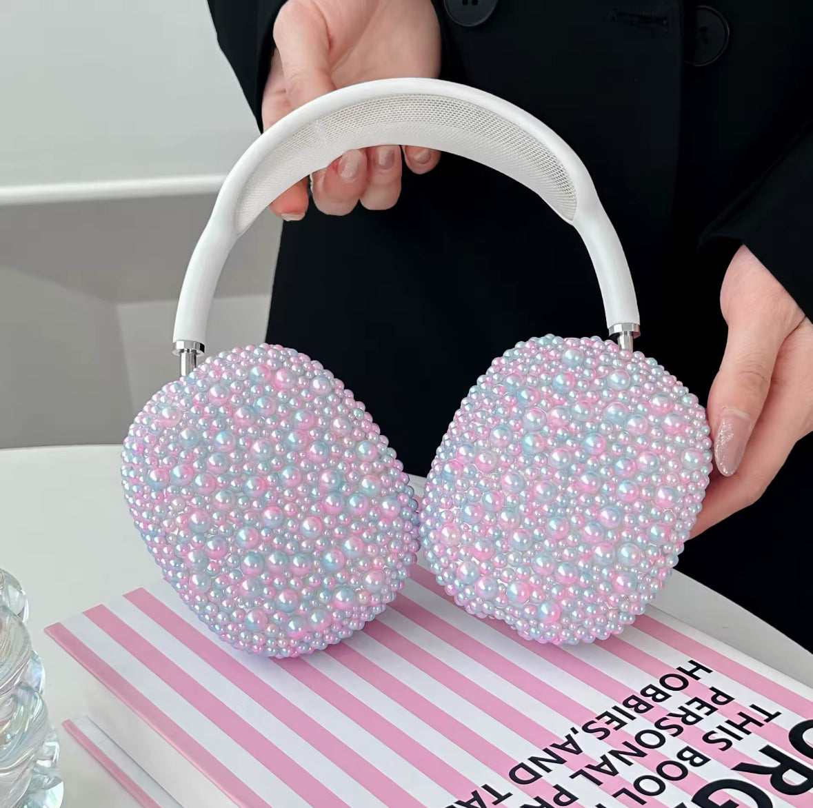 Cotton Candy Pearl AirPods Max Headphone Covers