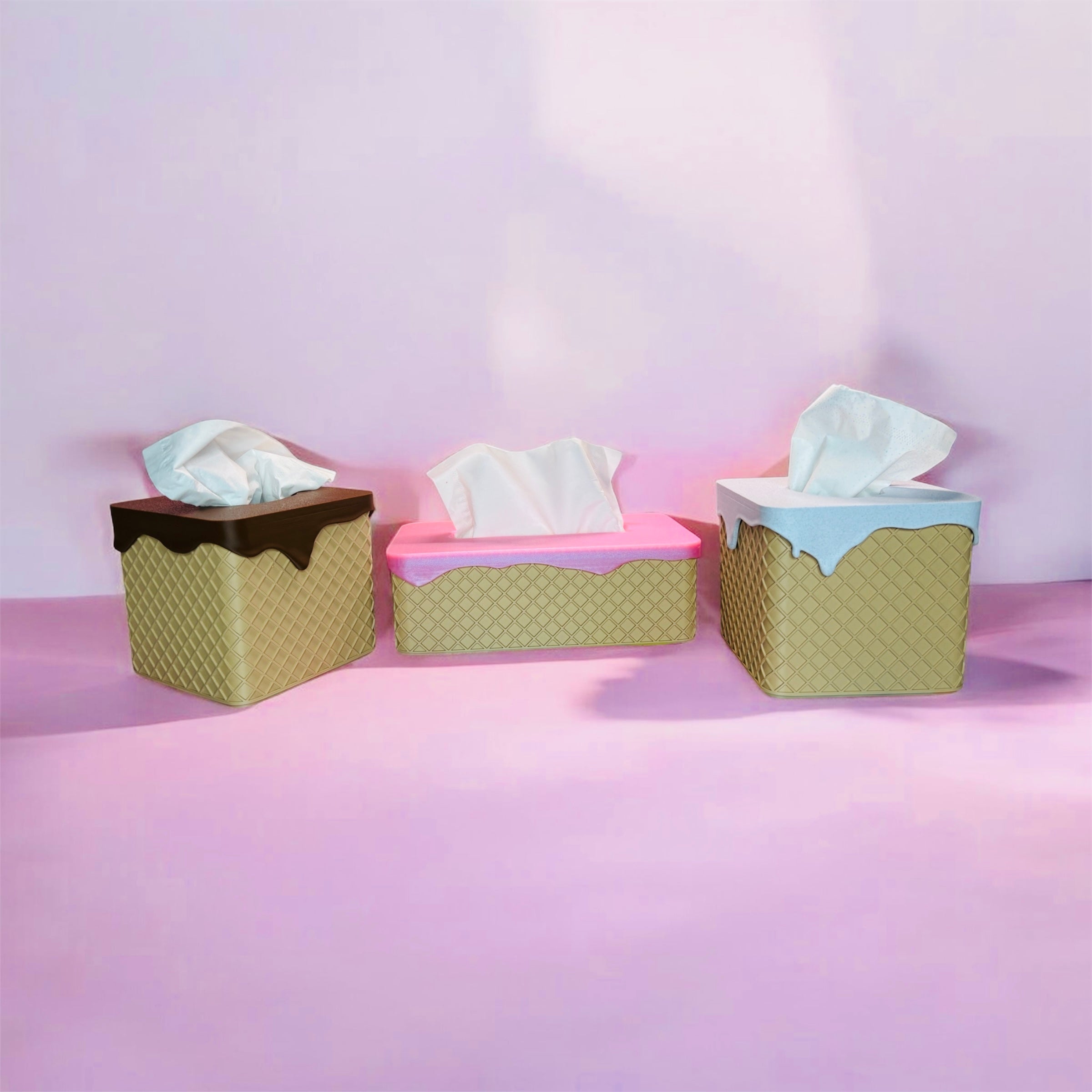 Ice Cream Cone Tissue Box