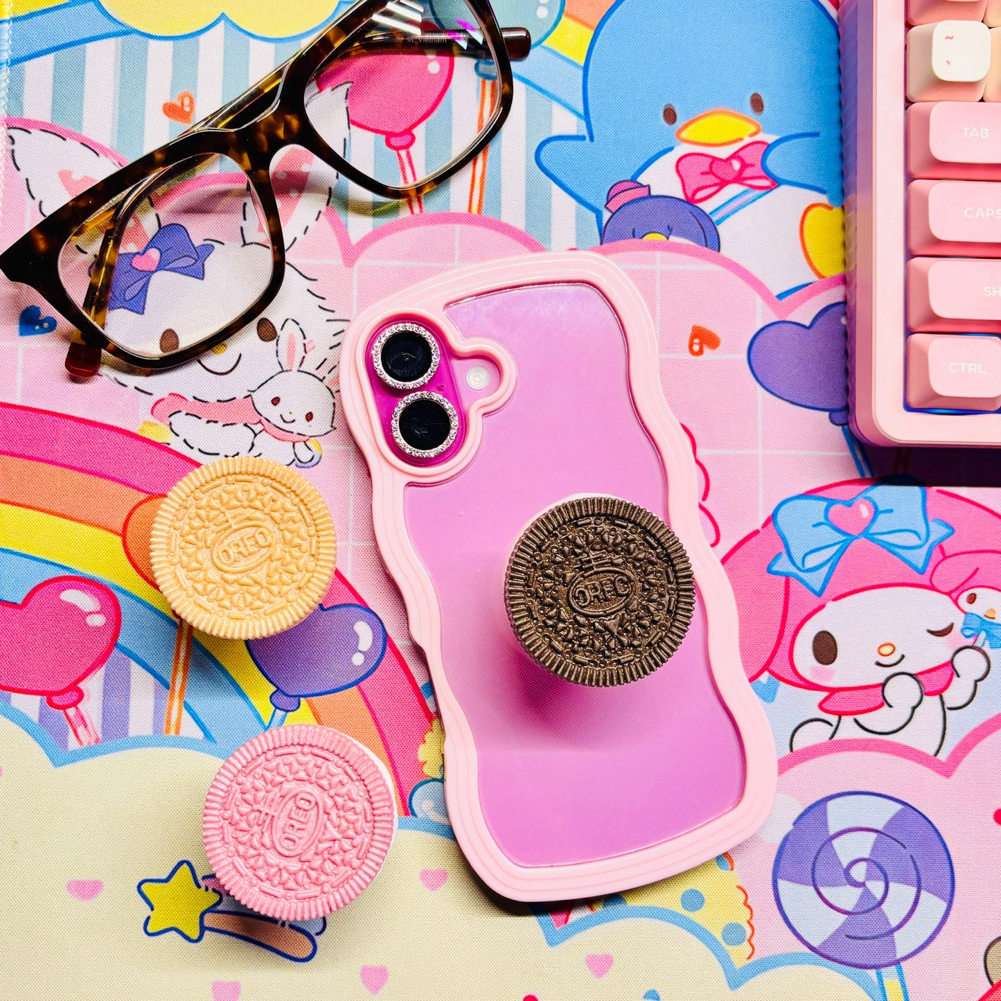 Cocoa Cookie Biscuit Phone Grip