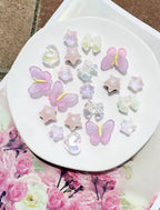 Lavender Pink Bliss Clog Charms Set