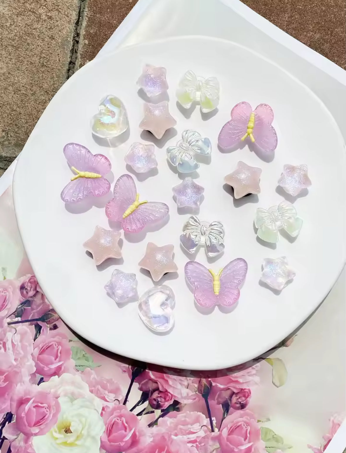 Lavender Pink Bliss Clog Charms Set