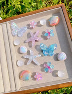Ocean Beachside Clog Charms Set - Pink Sweetheart