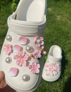 Sakura Blush Petals Clog Charms Set
