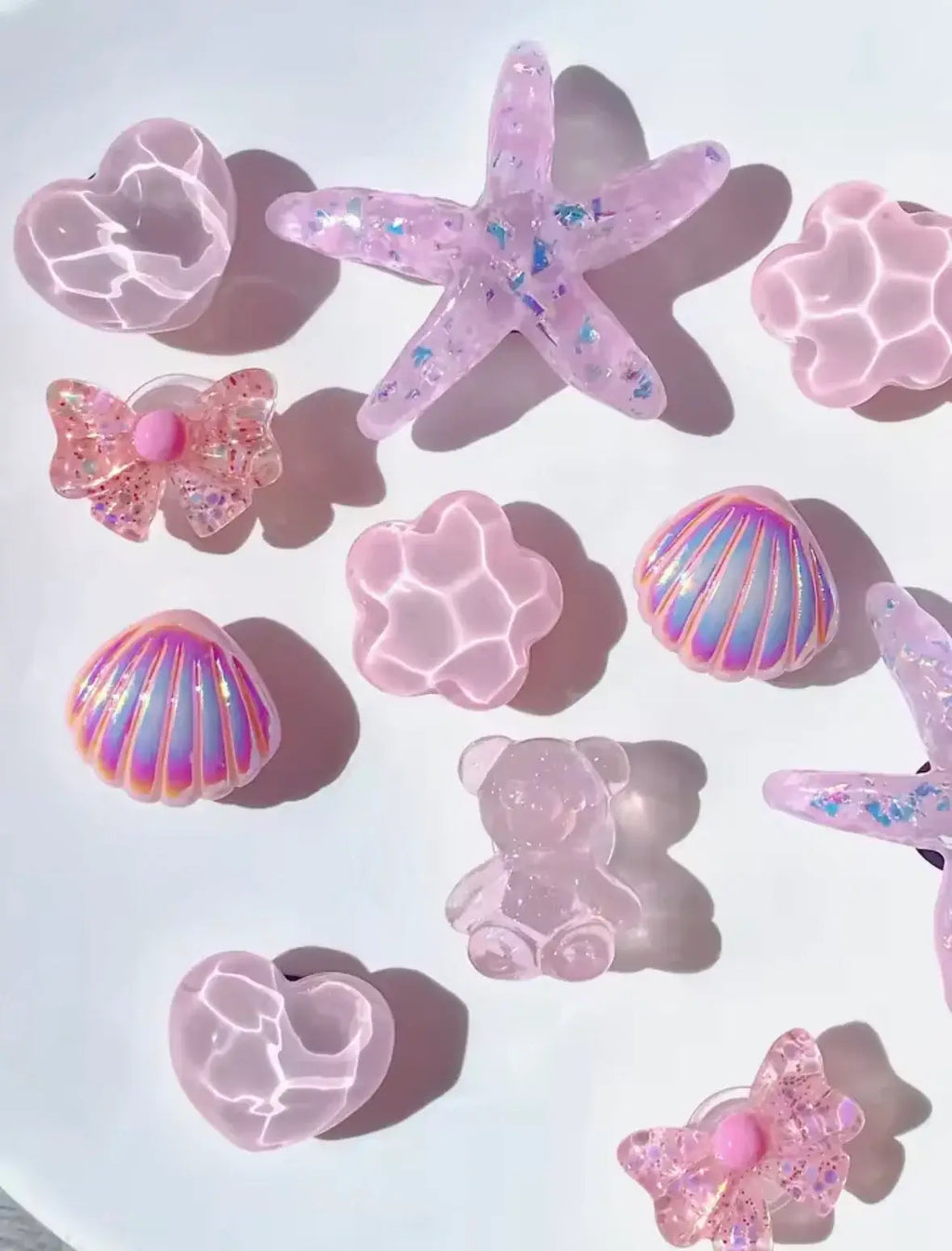 Pink Starfish Clog Charms Set - Pink Sweetheart