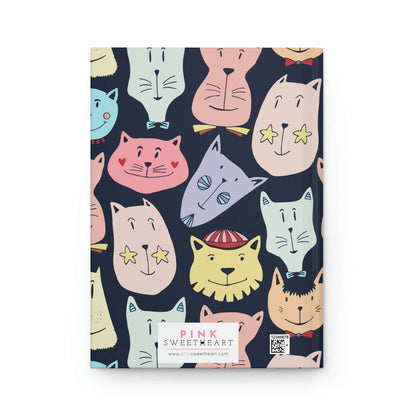 Cat Family Hardcover Matte Journal Paper products Pink Sweetheart