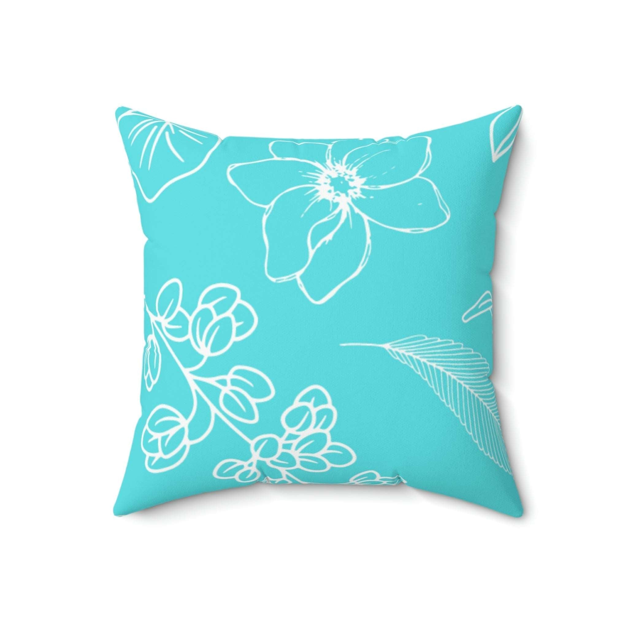 Chic Botanicals Square Pillow Home Decor Pink Sweetheart