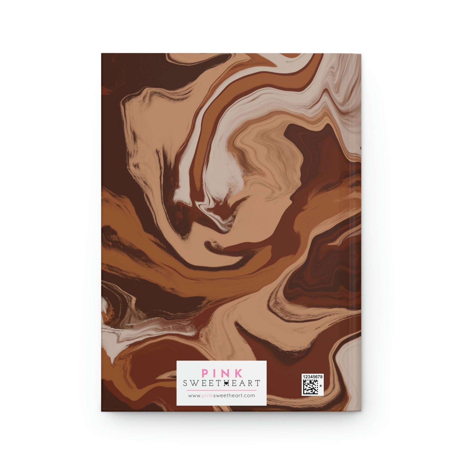 Chocolate Brownie Hardcover Matte Journal Paper products Pink Sweetheart