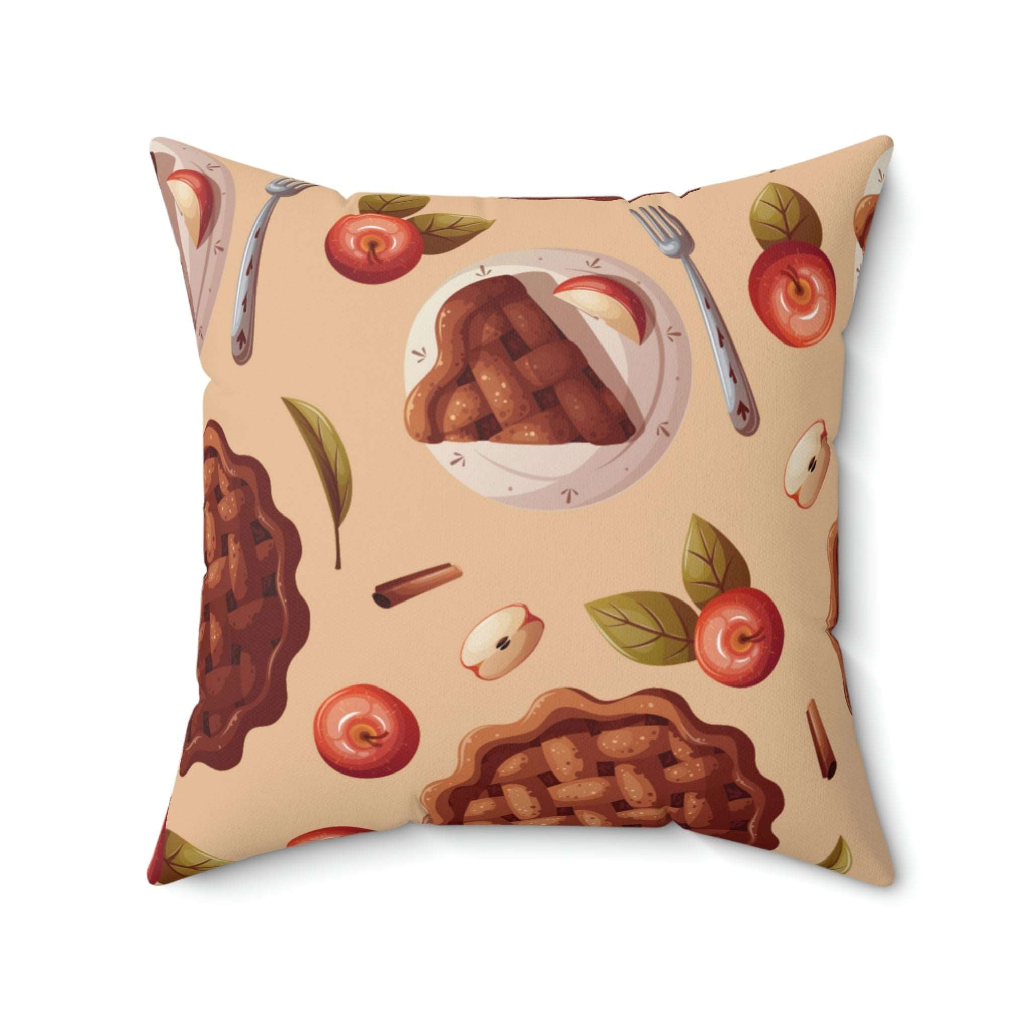 Chocolate Dessert Square Pillow Home Decor Pink Sweetheart