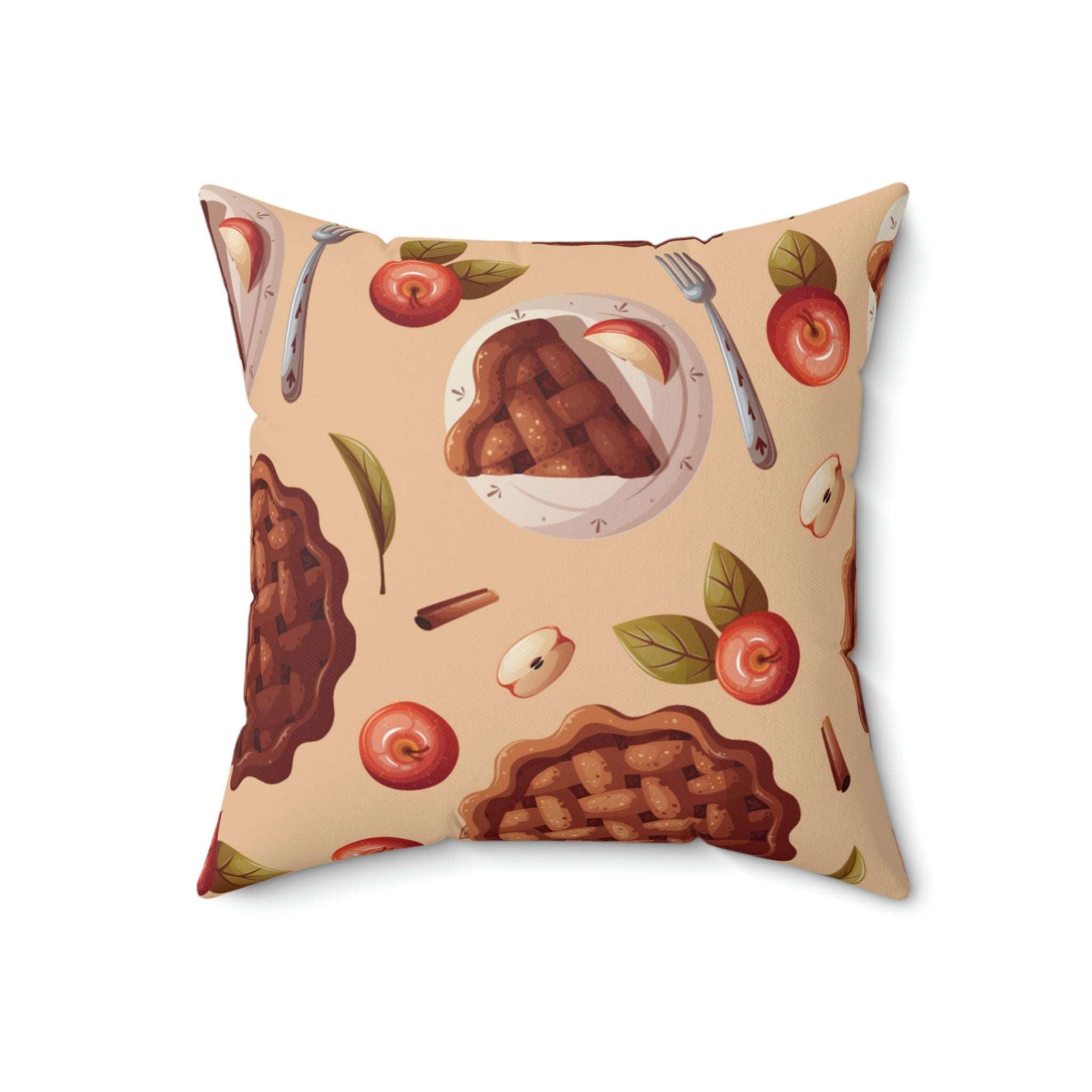 Chocolate Dessert Square Pillow Home Decor Pink Sweetheart