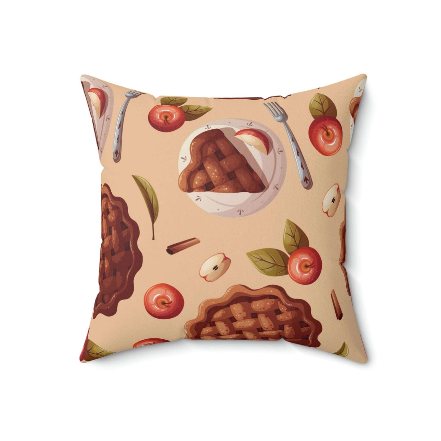 Chocolate Dessert Square Pillow Home Decor Pink Sweetheart