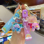 Chubby Bear Cub Liquid Keychain Keychains Pink Sweetheart