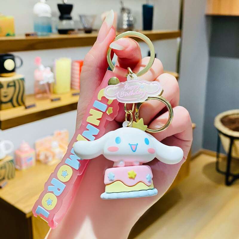 Cinnamoroll Birthday Cake Surprise Keychain Keychains Pink Sweetheart