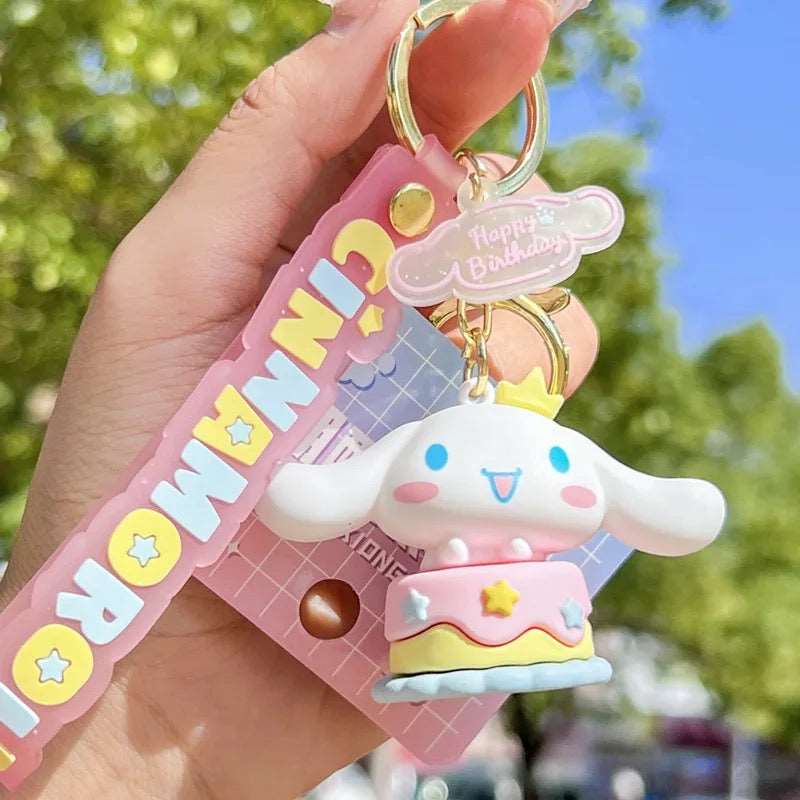 Cinnamoroll Birthday Cake Surprise Keychain Keychains Pink Sweetheart