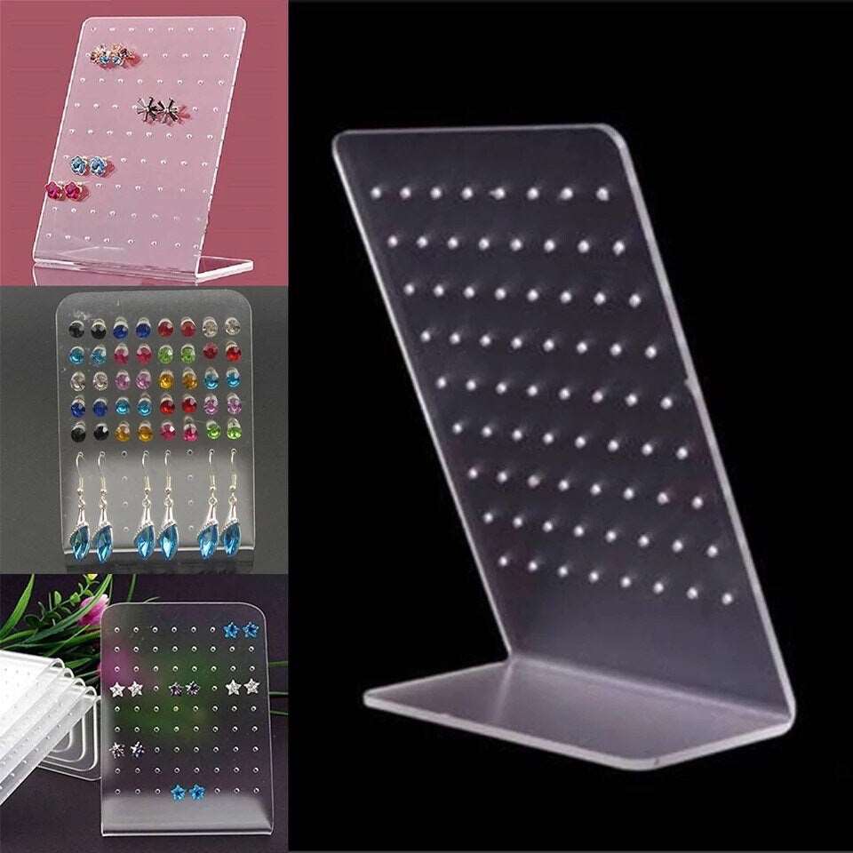 Multifunctional Clear Acrylic Earring Display Rack With Folding Screen  Perfect For Studs, Necklaces, And Jewelry Stores T23072 From Yscrd, $29.65  | DHgate.Com