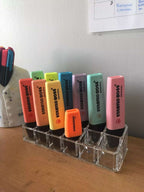 Clear Acrylic Lipstick Lip Gloss Storage Grid Lipstick Pink Sweetheart