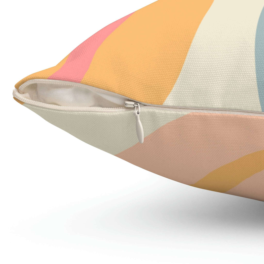 Colorful Coffee Beans Square Pillow Home Decor Pink Sweetheart