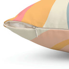 Colorful Coffee Beans Square Pillow Home Decor Pink Sweetheart