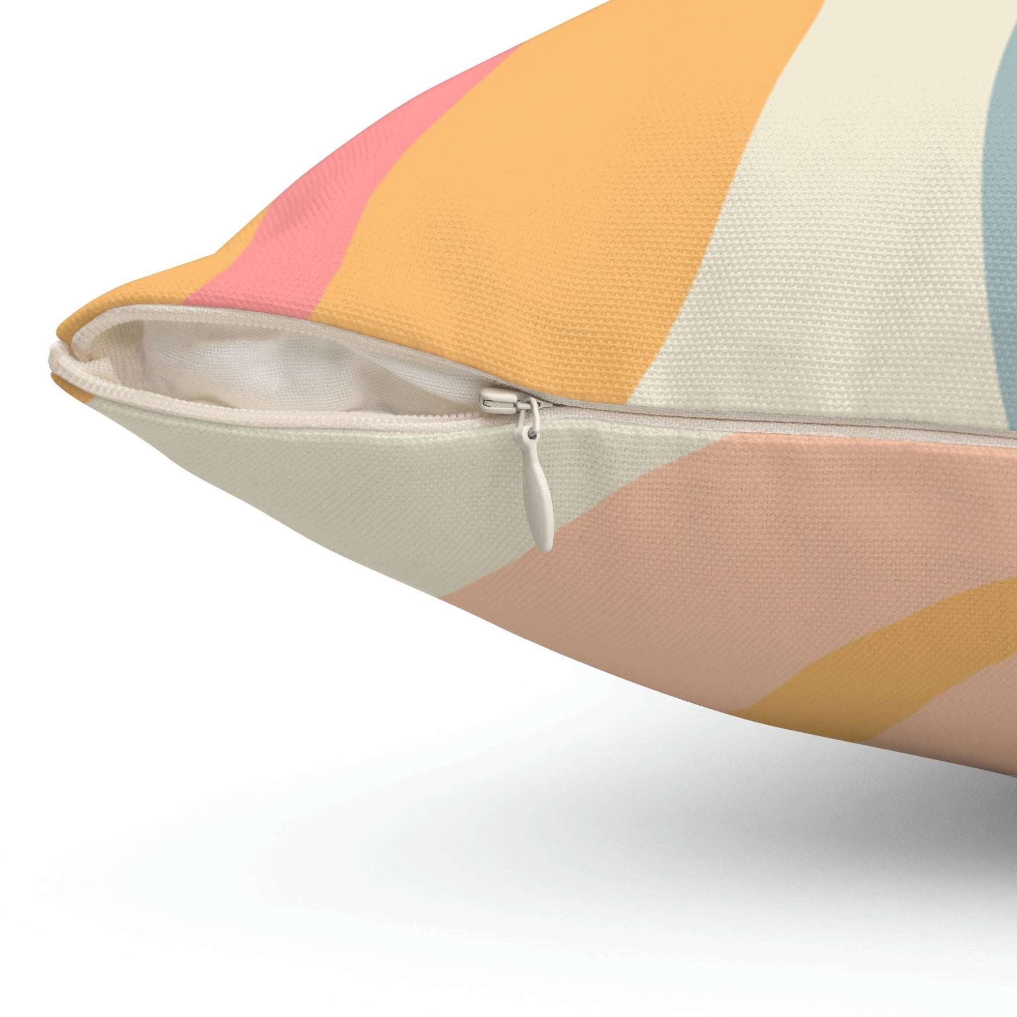 Colorful Coffee Beans Square Pillow Home Decor Pink Sweetheart